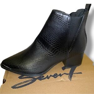 Seven7 Black Ankle Boots